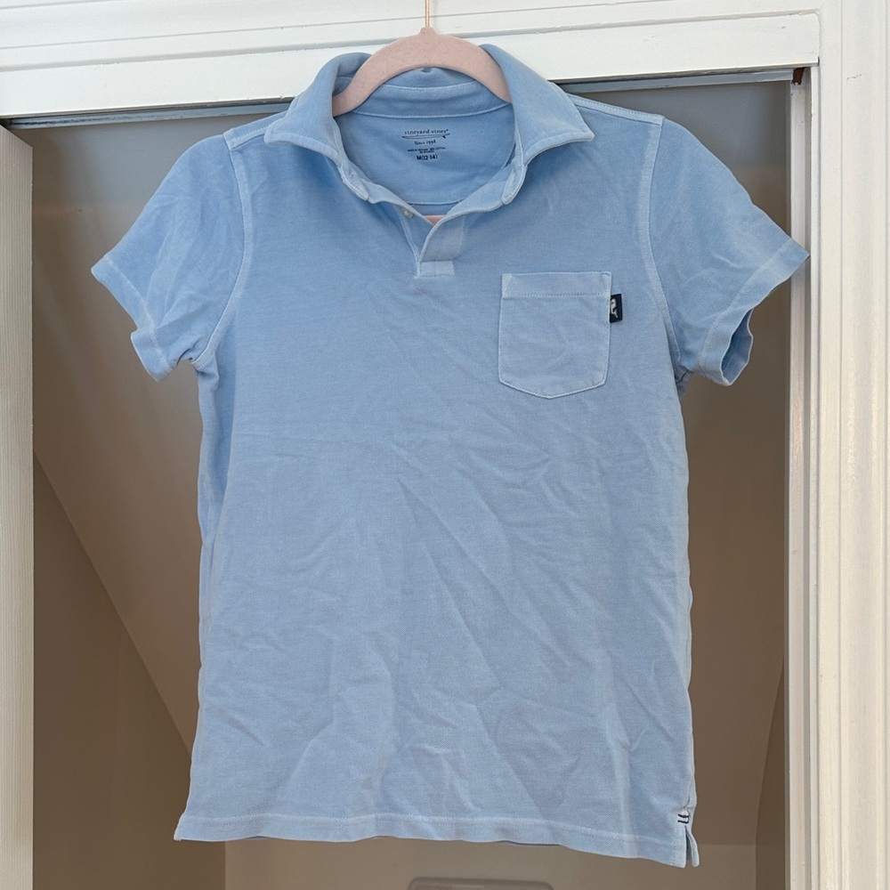 Boys Vineyard Vines Light Blue Polo Shirt